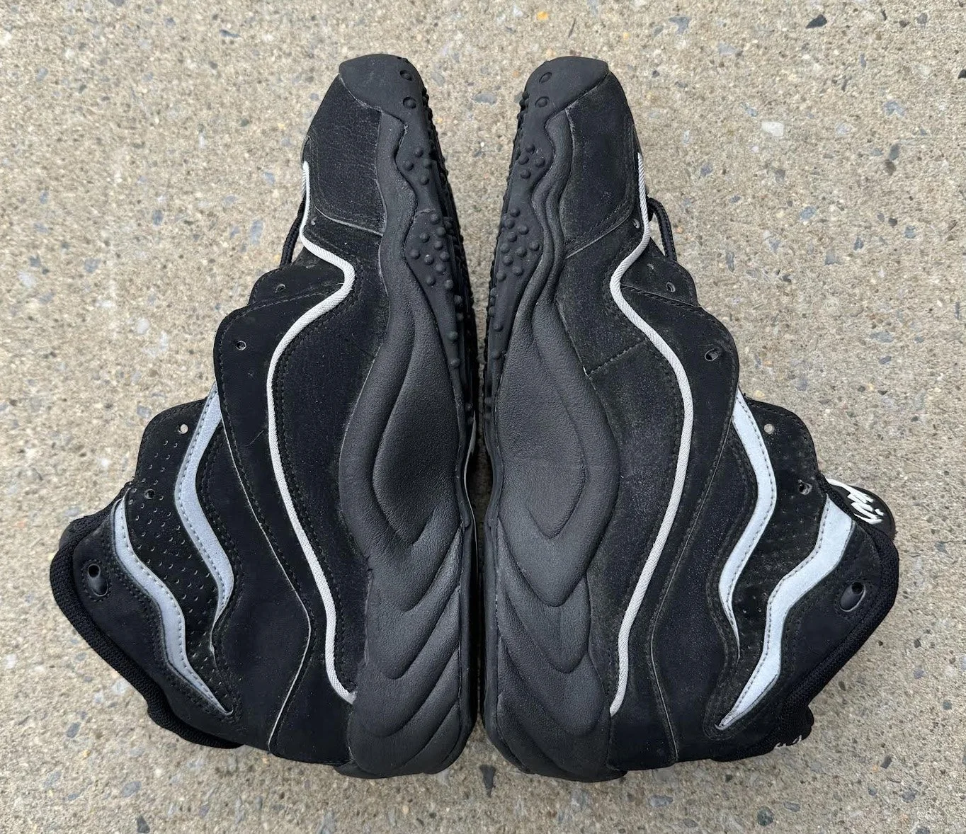 Nike Air Flight Turbulence Black / Black Metallic Silver White